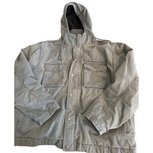 Smiths Jacket‎ Canvas Work Coat Sherpa Heavy Duty Chore Barn Ranch XXL FLAWS